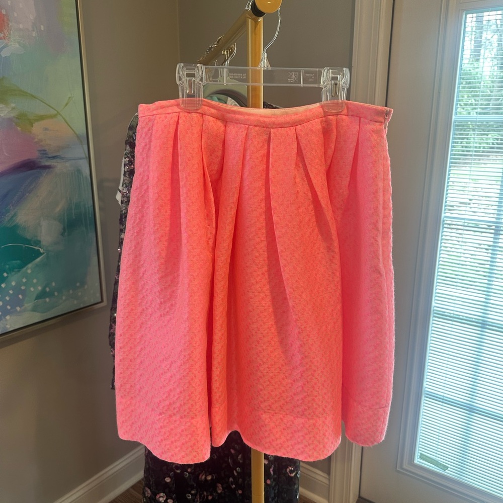 Pink Tartan Vibrant Pink A-Line Skirt
